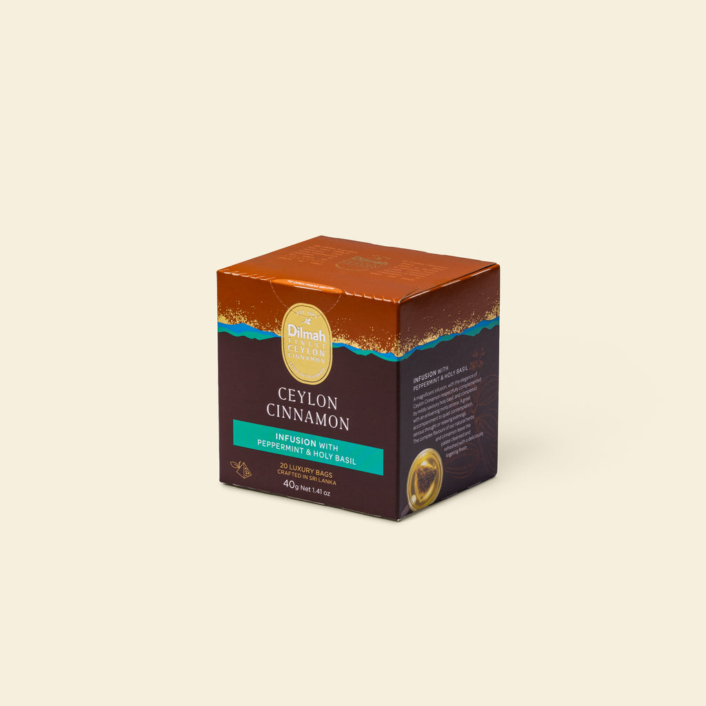 Ceylon Cinnamon Infusion with Peppermint and Holy Basil-20 Luxury Tea Bags