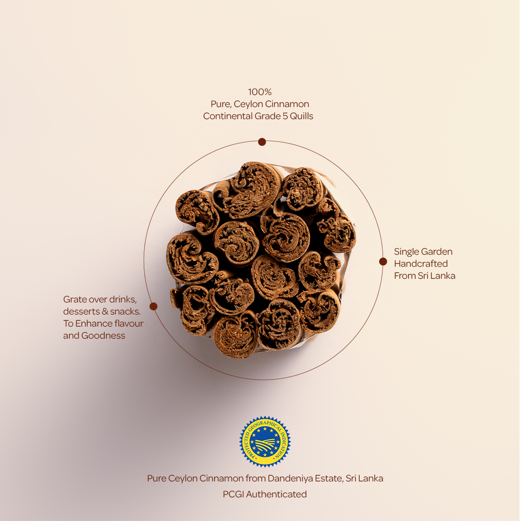 Ceylon Cinnamon Pure Cinnamon Continental Grade Quills-50g