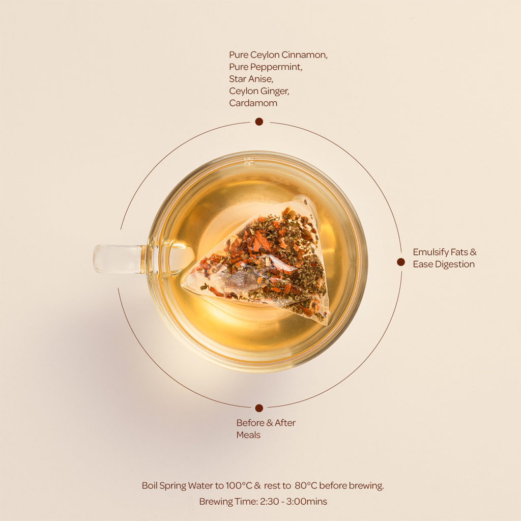 Ceylon Cinnamon Infusion with Ginger, Cardamom, Star Anise & Peppermint- 20 Luxury Tea Bags