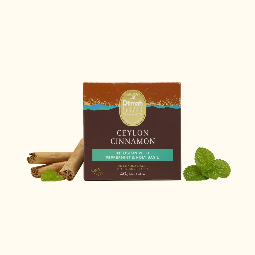 Ceylon Cinnamon Infusion with Peppermint and Holy Basil-20 Luxury Tea Bags