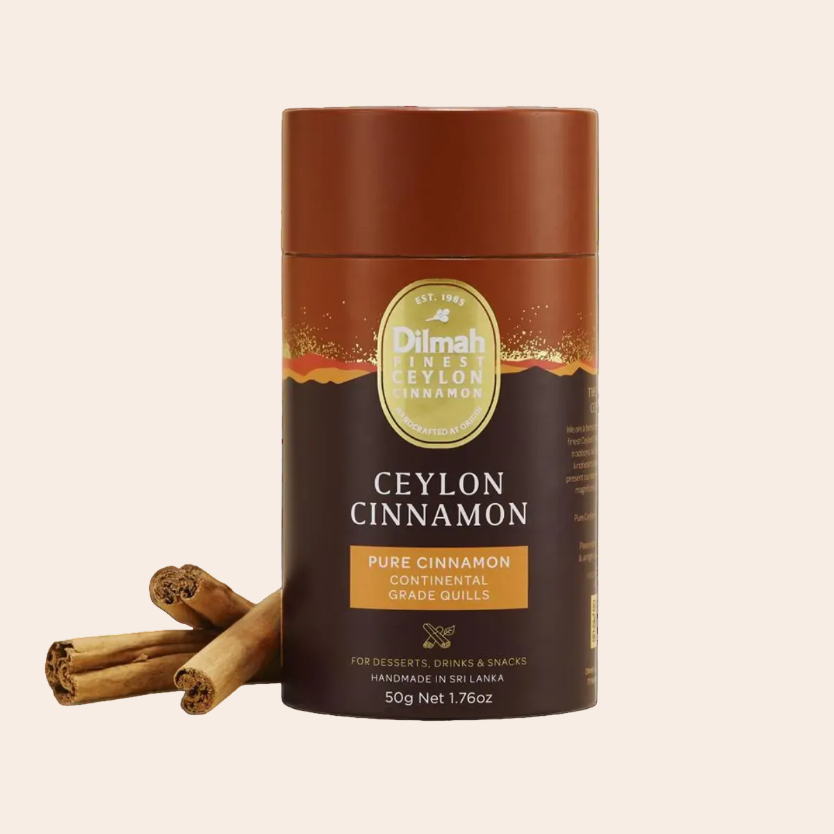Ceylon Cinnamon Pure Cinnamon Continental Grade Quills-50g